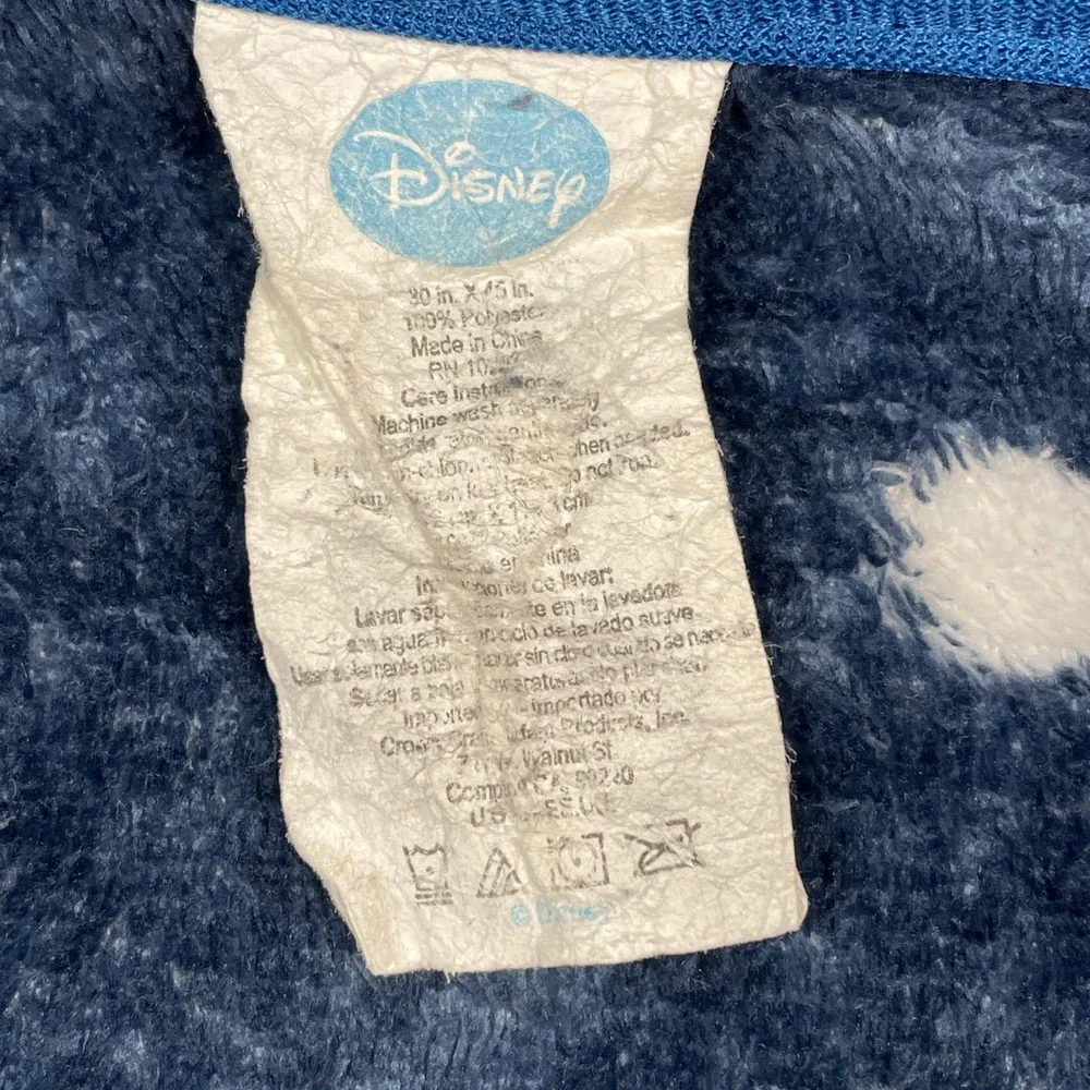 Disney Mickey Mouse Space Rocket‎ Blast Off Toddler Baby Blanket Blue